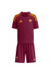 AS Roma Artem Dovbyk #9 Jalkapallovaatteet Lasten Kotipeliasu 2025-26 Lyhythihainen (+ Lyhyet housut)